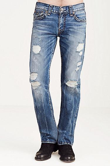 True Religion Ricky Straight Super T Mens Jean - Blue Misfit