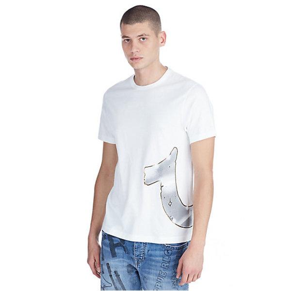 Chromed Out Mens Tee | White | Size Small | True Religion