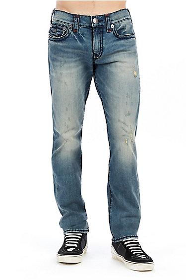 Mens Super T Geno Slim Jean W/ Flap | Monsoon | Size 30 | True Religion