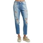 Women's High Waisted Boyfriend Ankle Jean | Distressed Vintage | Size 24 | True Religion