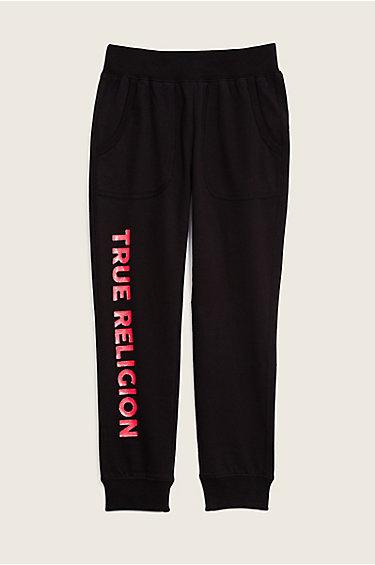 Tr Branded Kids Sweatpant | Black | Size Small | True Religion