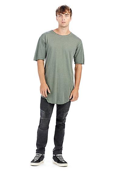 Long Mens Shirt | Military Green | Size Small | True Religion