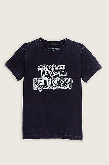 True Religion Washed Down Toddler/little Kids Tee - Midnight