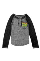 True Religion Muscle Car L/s Henley - Grey