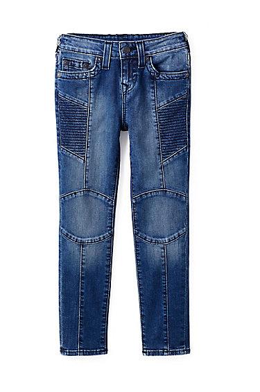 Rocco Moto Toddler/little Kids Jean | Shaded Blue | Size 2t | True Religion