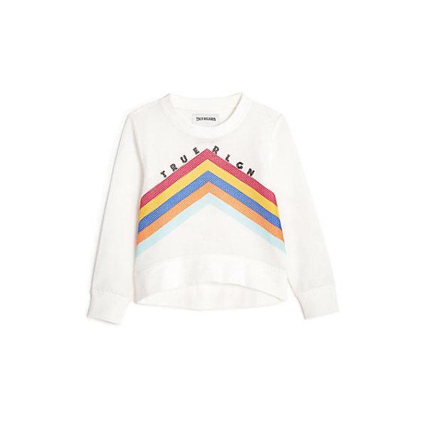 Mesh Kids Pullover | White | Size Medium | True Religion