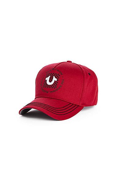 Mens Checker Hat | Ruby Red | True Religion