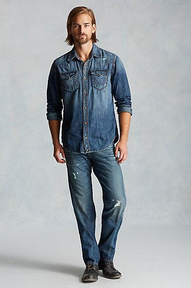 True Religion Geno Slim Big T Mens Jean - Day Gallery