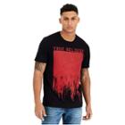 Painted Buddha Crew Neck Mens Tee | Black | Size Small | True Religion