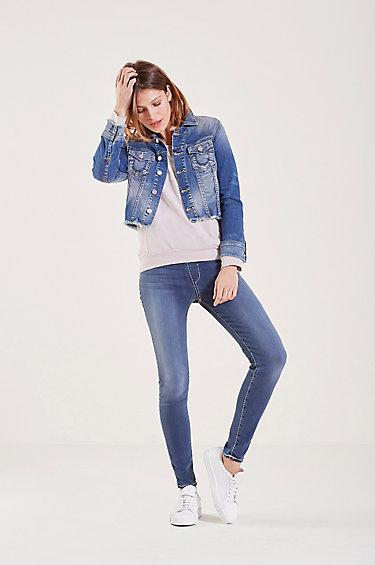 True Religion The Runway Super T Legging - Cosmic Blue