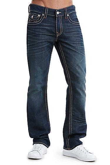 Men's Straight Fit Big T Jean | Indigo Heart | Size 32 | True Religion