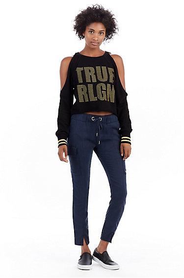 Military Womens Jogger | Monsoon | Size X Small | True Religion