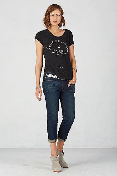 Nu Boy Slim Boyfriend Womens Jean | Brunswick Avenue  | Size 29 | True Religion