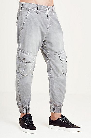 True Religion Cargo Mens Runner - Concrete