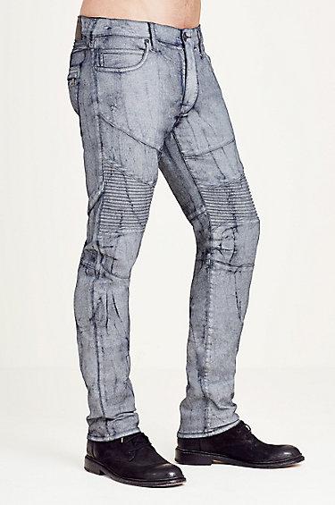 True Religion Rocco Skinny Moto Mens Jean - Midnight