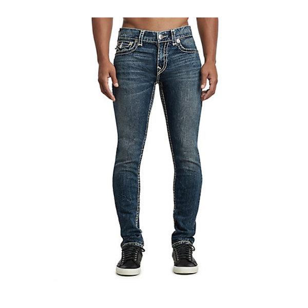 Men's Skinny Fit Super T Jean | Trail Of Blue | Size 27 | True Religion