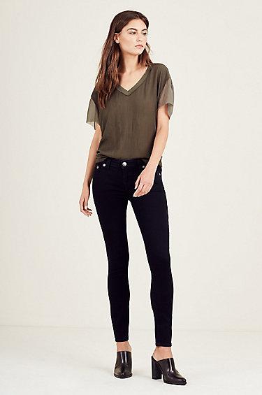 Casey Low Rise Super Skinny Womens Jean | Indigo Origin | Size 23 | True Religion