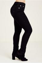 Women's Curvy Skinny Fit Black Jean | Body Rinse | Size 23 | True Religion