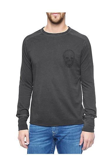 True Religion Skull Mens Tee - Jet Black