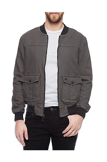True Religion Jogknit Active Mens Jacket - Iron