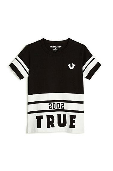 Branded Long Kids Tee | Black | Size Small | True Religion
