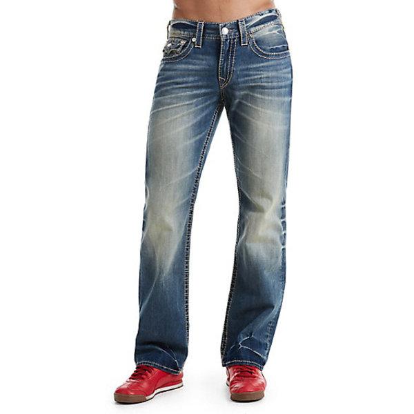 Men's Bootcut Fit Earthworm Big T Jean | Dirty Path | Size 30 | True Religion