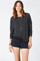 True Religion Striped Velour Womens Short - Blue