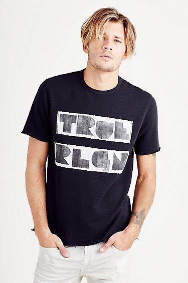 True Religion Trla Shortsleeve Mens Sweatshirt - Jet Black