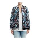 Womens Tropic Floral Bomber Jacket | Black | Size X Small | True Religion