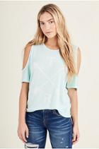 Arrow Womens Cold Shoulder Tee | Succulant | Size Small | True Religion