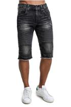 Men's Straight Fit Cut Off Moto Short | Loose Pavement | Size 27 | True Religion