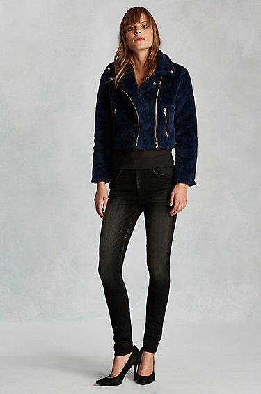 True Religion Harper High Rise Womens Jean - Dusty Black