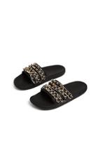 Tr Chain Slide Shoe | Black | Size 5 | True Religion