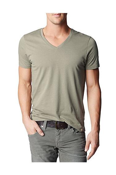 True Religion Mens Vneck Tee - Old Sage