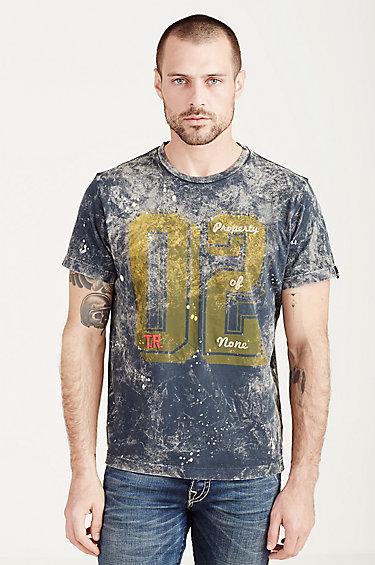 True Religion 02 Tie Dye Mens Tee - Jet Black
