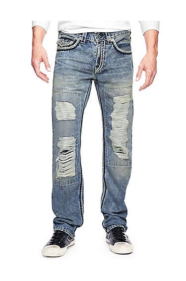 True Religion Hand Picked Straight Super Qt Mens Jean