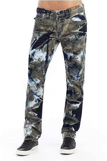 Men's Slim Fit Geno Super T Jean | Street Camo | Size 30 | True Religion