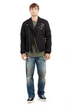 Mens Destroyed Selvedge Ricky Straight Jean | Indigo Legacy | Size 28 | True Religion