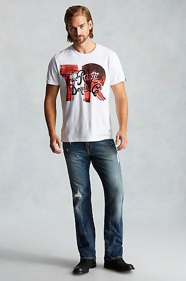 True Religion Ricky Straight Super T Mens Jean - Canal Crawl