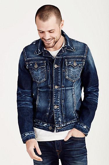 Dylan New Grundge Painted Mens Jacket | Block | Size Xx Large | True Religion