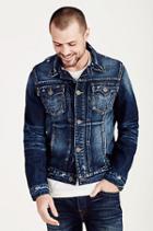 Dylan New Grundge Painted Mens Jacket | Block | Size Xx Large | True Religion