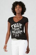 True Religion Old Fashioned Womens Tee - Black