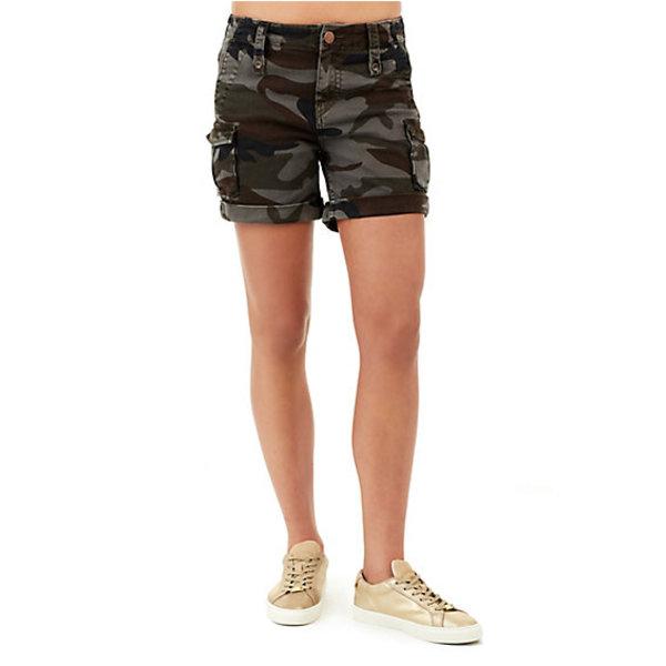 Jennie High Rise Womens Cargo Short | Camouflage | Size 24 | True Religion