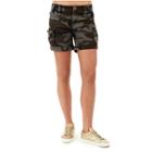 Jennie High Rise Womens Cargo Short | Camouflage | Size 24 | True Religion