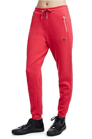 Womens Slim Jogger Pant | White/dark Navy/red | Size X Small | True Religion
