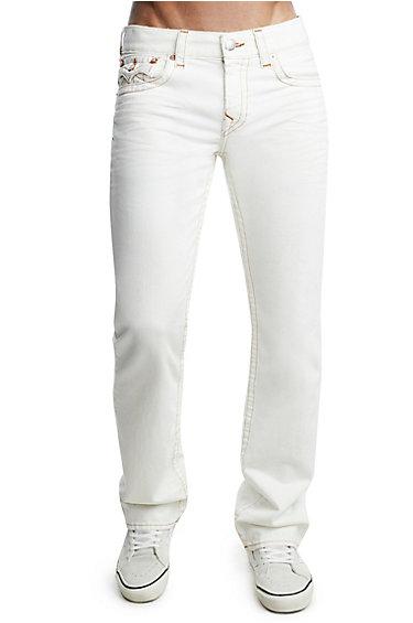 Men's Straight Fit Jean | Ecru | Size 27 | True Religion