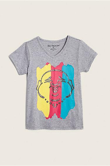 Buddha Toddler/little Kids Tee | Heather Grey | Size 3t | True Religion