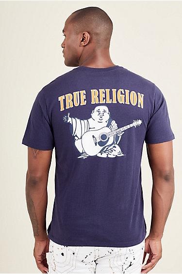 Buddha Logo Mens Tee | Navy | Size X Small | True Religion