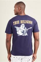 Buddha Logo Mens Tee | Navy | Size X Small | True Religion