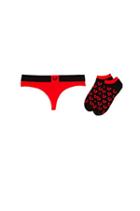Vday Thong N Sock Womens Box Set | Ash Rose | Size X Small | True Religion
